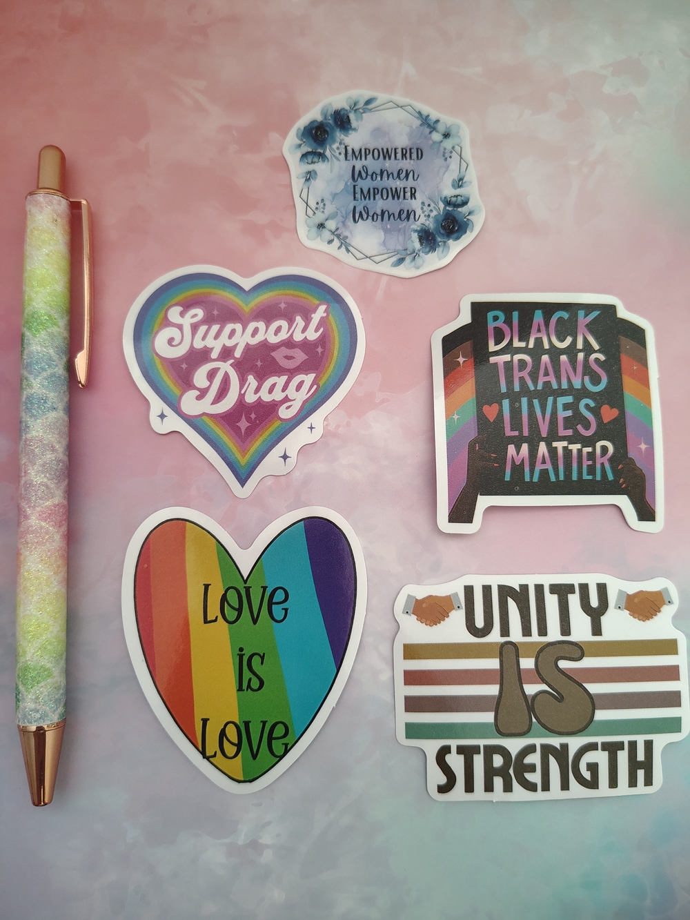🪅Political Quote Stickers Mix 5 Pieces- Set 8🪅